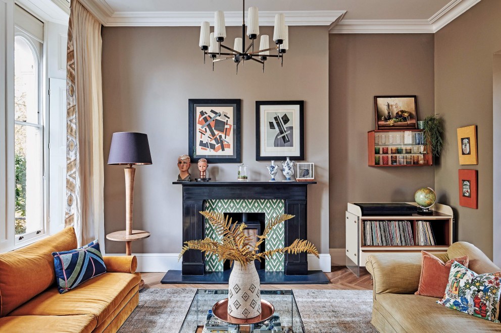Glam 70s London Villa | Second living room  | Interior Designers