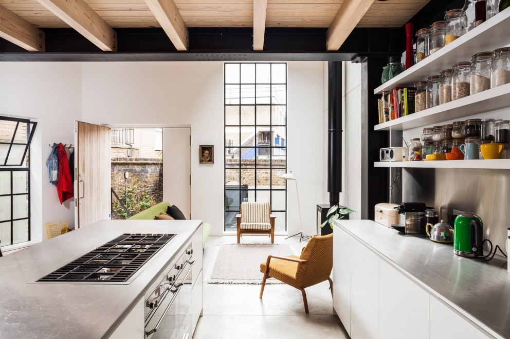 Gin Distillery, Whitechapel | Contemporary open plan kitchen & living space | Interior Designers