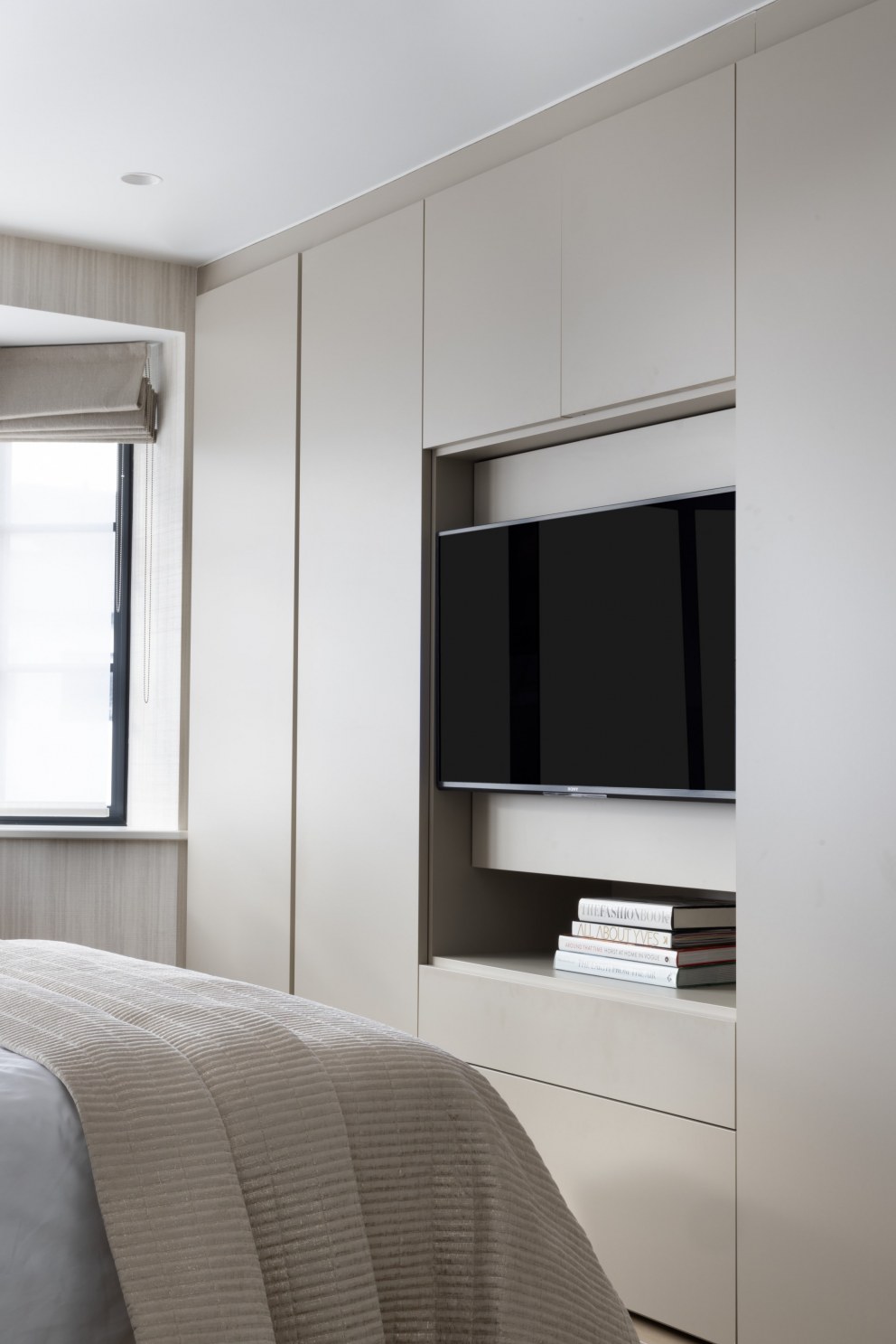 A North London multi-generational family home  | Bedroom storage idea | Interior Designers