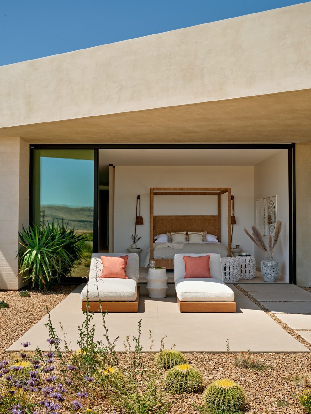 Family Retreat, Nevada | Master Bedroom Sun Terrace | Interior Designers
