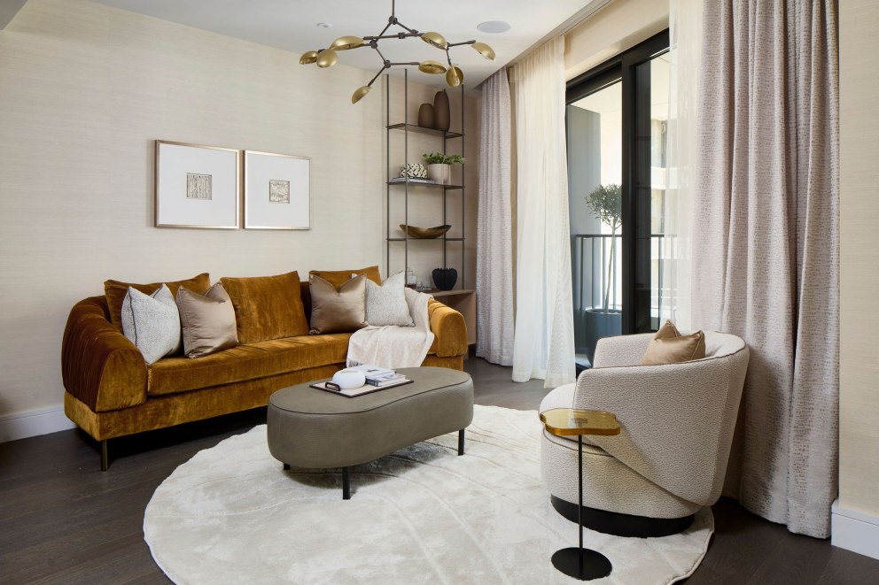 Nine Elms Show Home  | Living area | Interior Designers