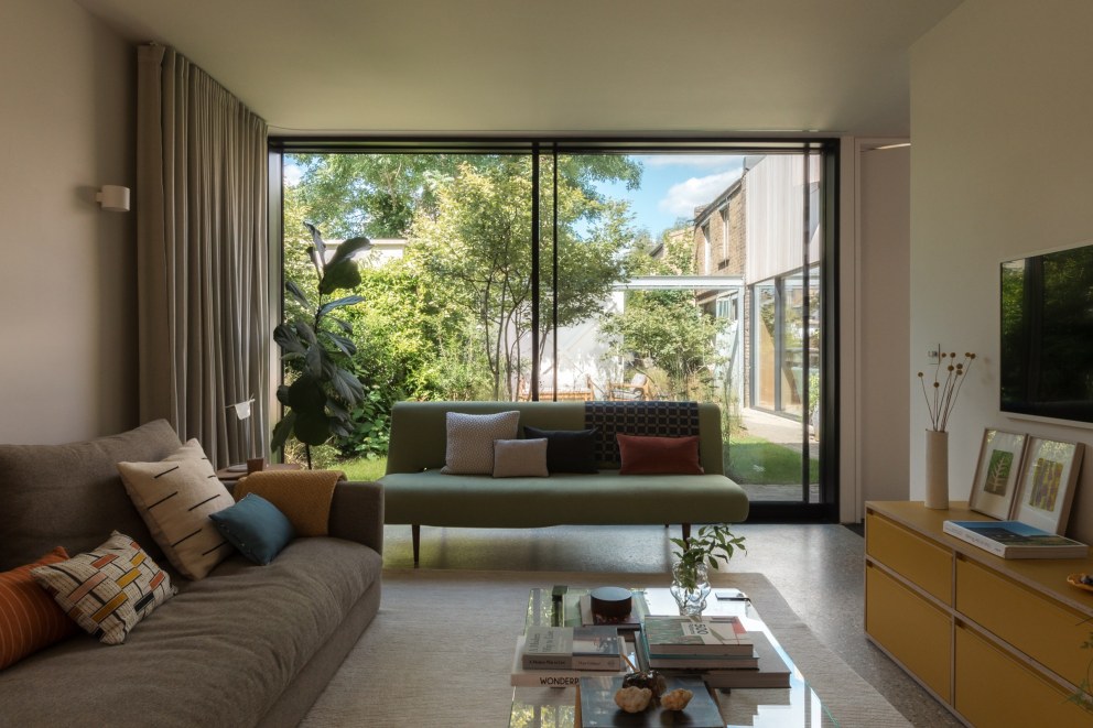 Coach House, East Dulwich | Family Living Room Overlooking Garden | Interior Designers