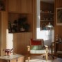 Coach House, East Dulwich | Wood-lined scandi living room | Interior Designers