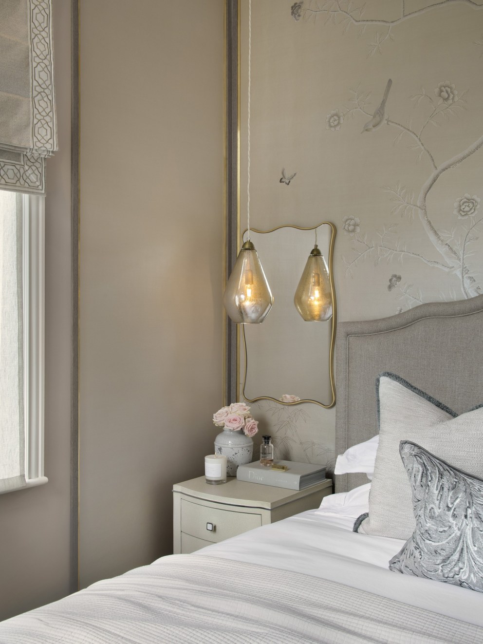 Highgate Family Home | Master Bedroom Feature Headboard | Interior Designers