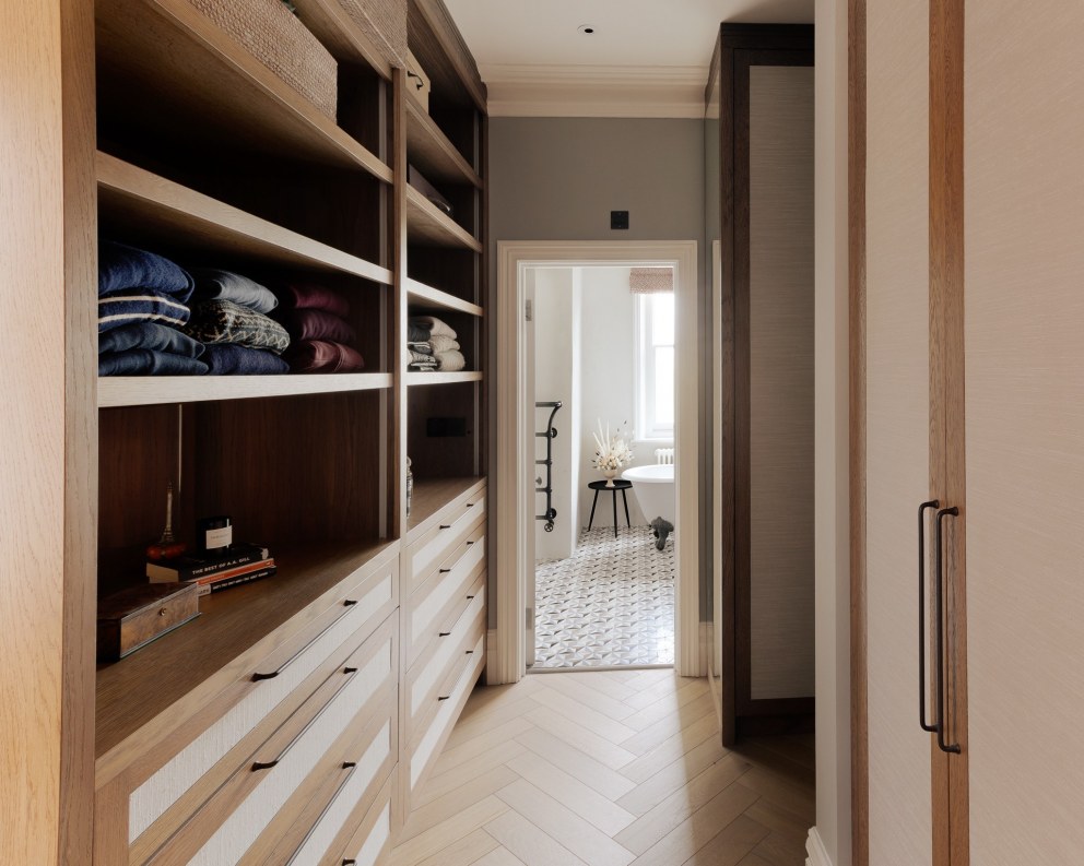 Wimbledon family home | Dressing area - bespoke joinery design | Interior Designers