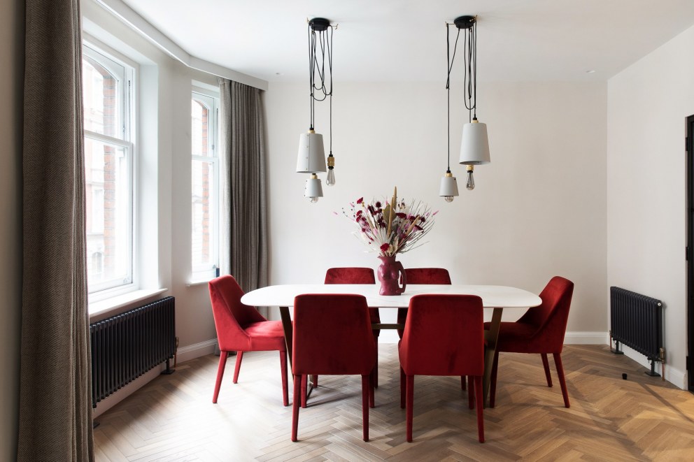 Fitzrovia apartment refurbishment | Dining space | Interior Designers