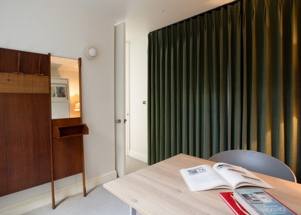 Whitehall Park apartment build and refurbishment | bedroom to study | Interior Designers