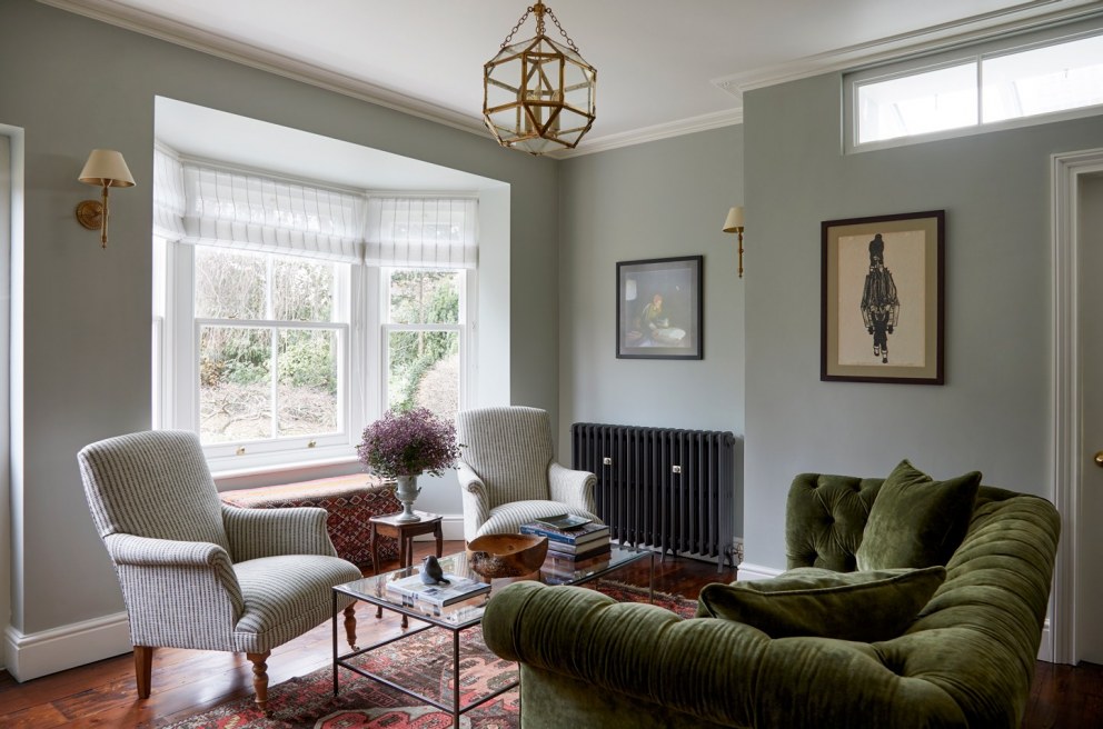 Georgian Home: Blending Old and New | Bay Window Seating | Interior Designers