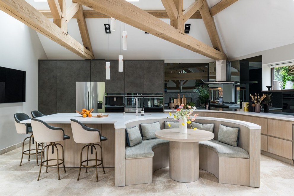 Sussex Kitchen | Dual Purpose Kitchen Island | Interior Designers
