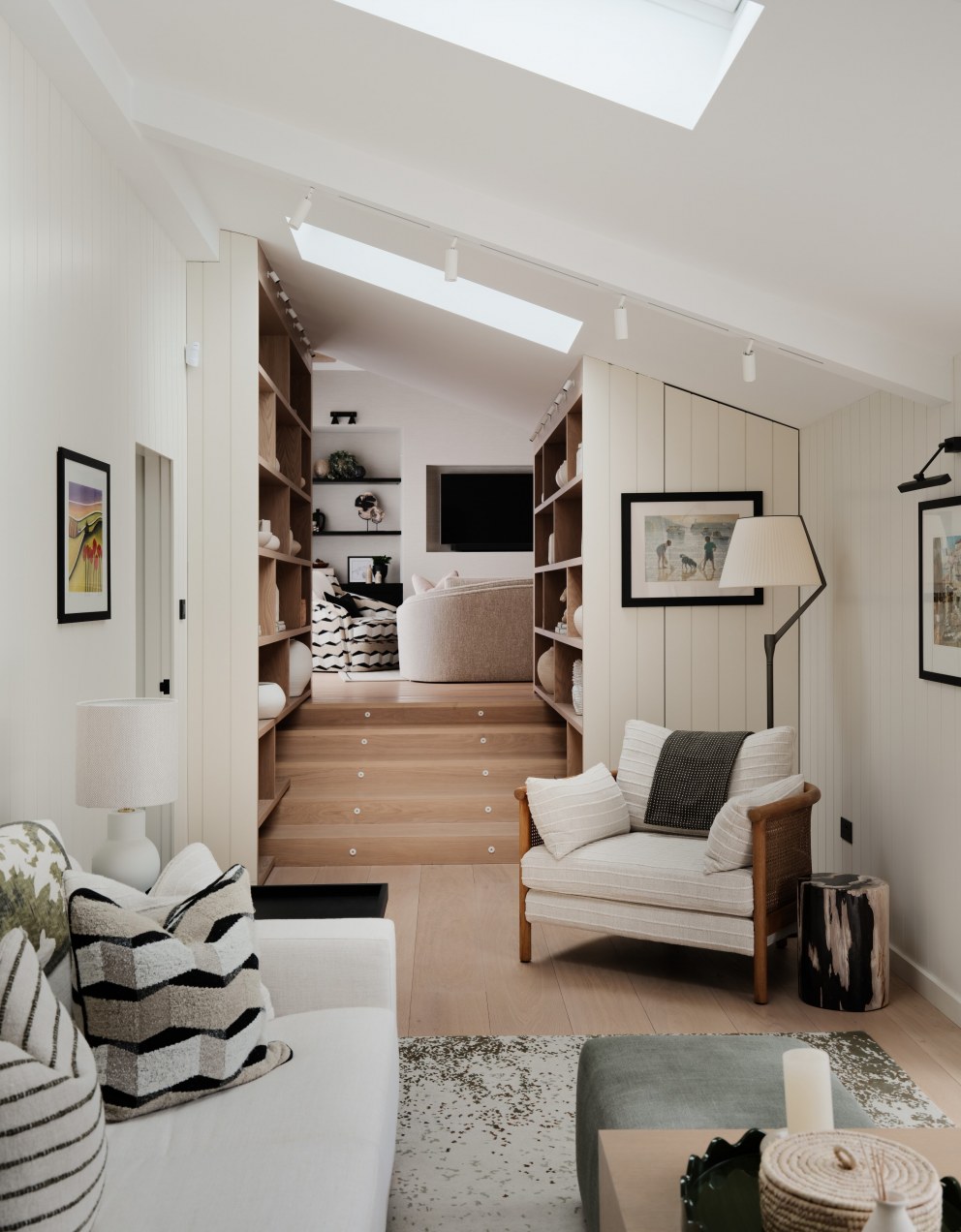 WEST SUSSEX CONTEMPORARY FARMHOUSE | Linking the pool room to the sitting/dining room | Interior Designers