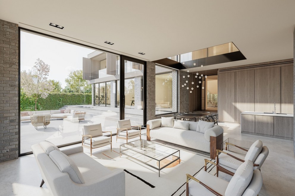 Somerton House  | Internal- Living and kitchen  | Interior Designers