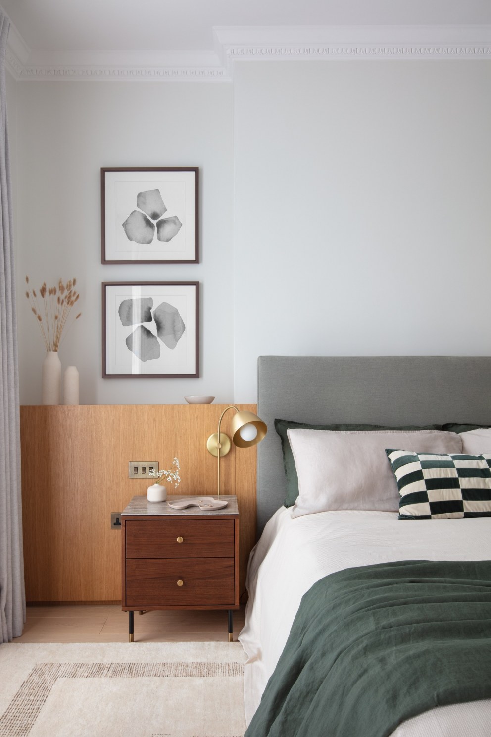 Georgian Townhouse Family Home | Master Bedroom Detail | Interior Designers