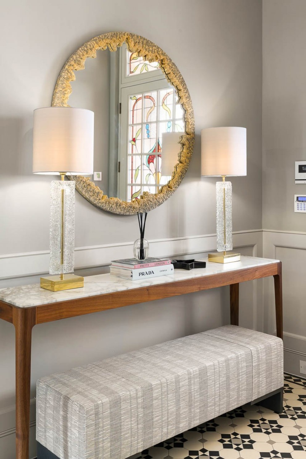 West London Victorian  Family Home  | Entrance hallway console table | Interior Designers