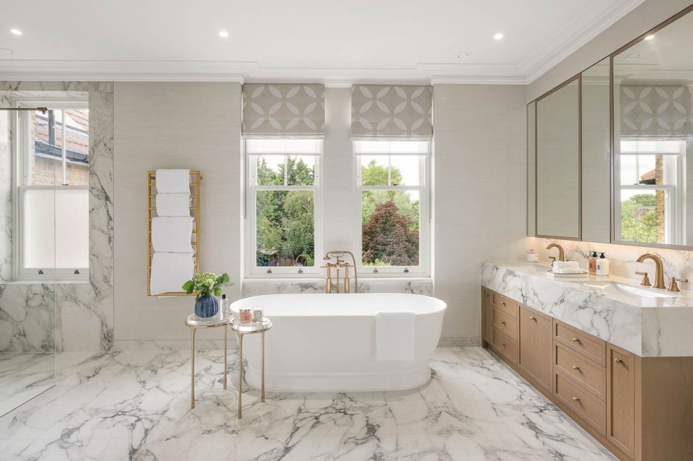 West London Victorian  Family Home  | Master Bedroom Ensuite  | Interior Designers