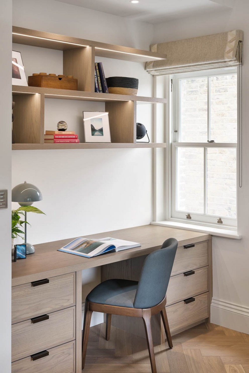 West London Victorian  Family Home  | Bedroom desk  | Interior Designers