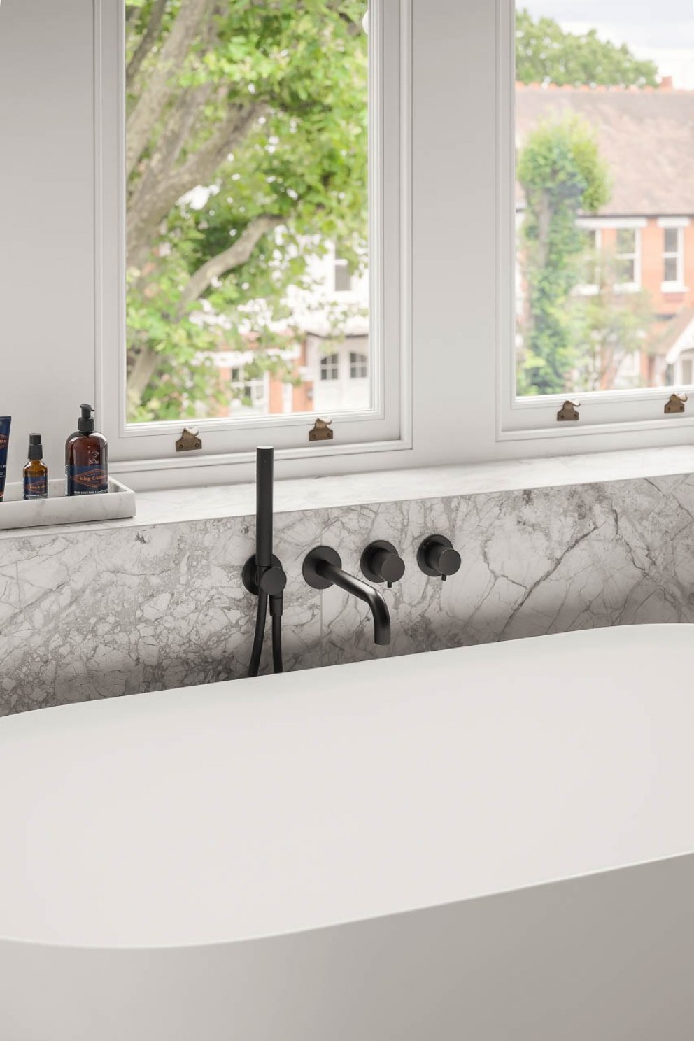 West London Victorian  Family Home  | Guest bathroom detail  | Interior Designers