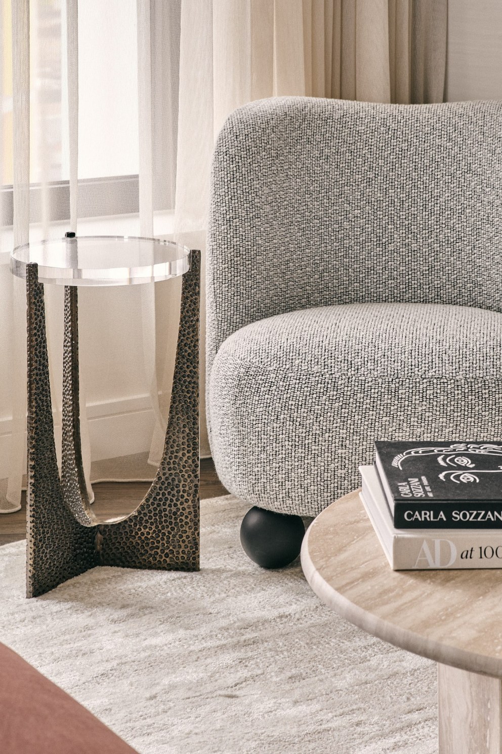 Nine Elms Luxury Apartment  | Reading chair  | Interior Designers