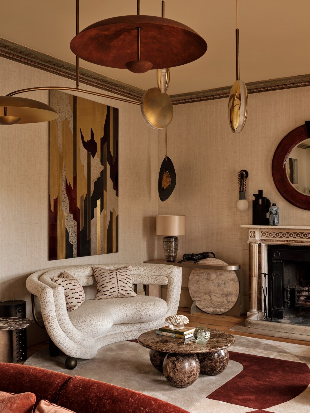 Historic villa, West London | Living room | Interior Designers